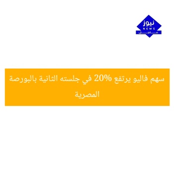 سهم فاليو يرتفع 20% في جلسته الثانية بالبورصة المصرية
