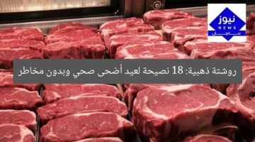 روشتة ذهبية: 18 نصيحة لعيد أضحى صحي وبدون مخاطر