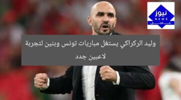 وليد الركراكي: فرصتين لاختبار لاعبين جدد في مواجهتي تونس وبنين  
[KEYWORDS_SECTION_START]  
وليد الركراكي, مباريات تونس وبنين, اختبار لاعبين جدد