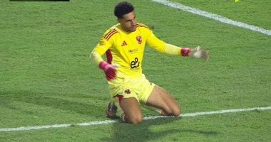 بخطأ فادح من شوبير.. فخري يسجل هدف فاركو الأول أمام الأهلي والنتيجة 1-3.. صور