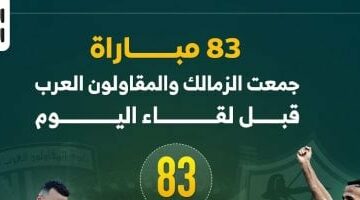 83 مباراة جمعت الزمالك والمقاولون العرب قبل لقاء الليلة.. إنفوجراف