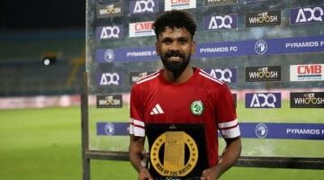 على فوزى يحصد جائزة رجل مباراة بيراميدز ومودرن سبورت