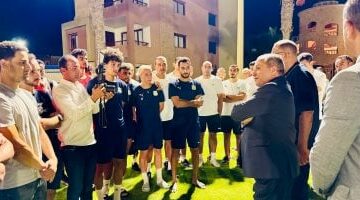 محافظ بورسعيد يحضر جانبا من مران المصري مساء اليوم