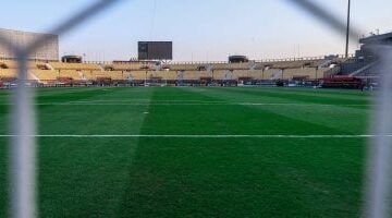 استاد السلام يتزين لاستضافة مباراة الأهلى وبيراميدز فى الدورى.. صور