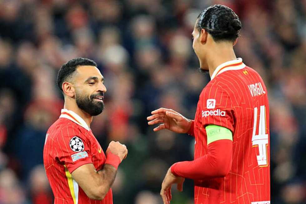 «رسالة شكر لسلوت».. محمد صلاح يتفوق على فان دايك في مسابقة المعلومات