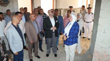 محافظ بني سويف يتفقد مستجدات سير الأعمال بمشروع إنشاء أول مدرسة دولية حكومية بشرق النيل