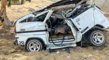 إصابة 15 شخصا في تصادم ميكروباص وسيارة ملاكي على طريق مطروح– الإسكندرية