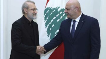 رئيس لبنان لـ علي لاريجاني: نرفض أي تدخل بشؤوننا الداخلية