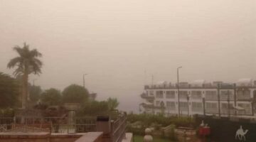 الأرصاد الجوية: الرمال المثارة في أسوان نتيجة الهواء الهابط أسفل السحب الرعدية