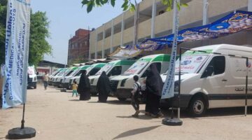 خدمات علاجية مجانية لـ 1458 مواطنا في قافلة طبية مجانية بدمياط