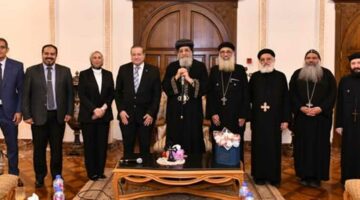 البابا تواضروس يلتقي مجلس إدارة «القومية لضمان جودة التعليم» في الاسكندرية (صور)