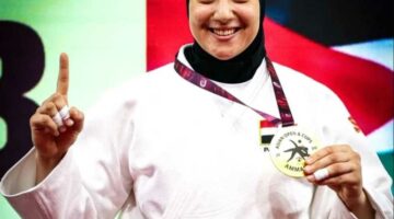 لاعبة منتخب مصر صفا سليمان تتوج بذهبية آسيا للجودو في عمان