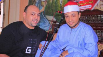 قبل رحيله بأيام.. صور آخر عزاء شارك فيه القارئ الشاب محمد رضا الطنطاوي