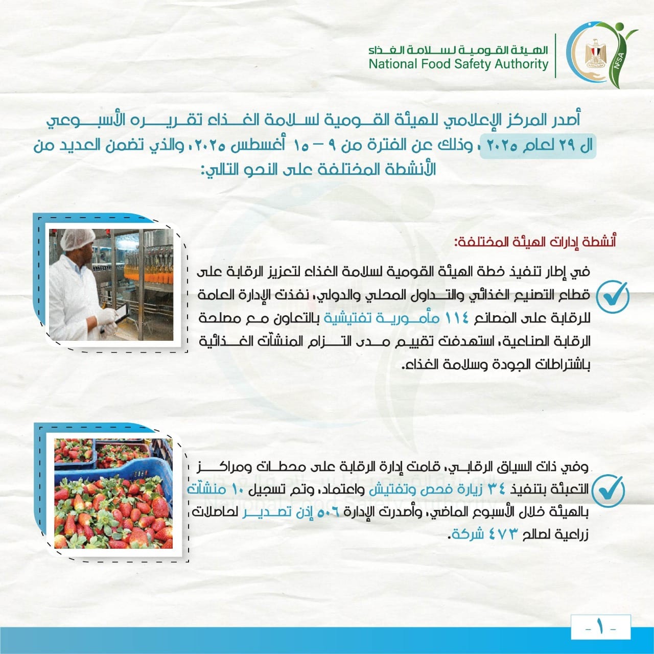 506 إذن تصدير لحاصلات زراعية.. والبطاطا والفراولة على رأس قائمة الخضراوات والفواكه المصدرة