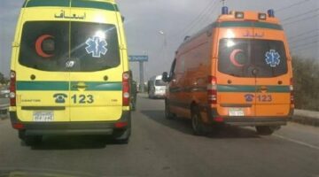 إصابة 5 أشخاص في حادث انقلاب ميكروباص على الطريق الزراعي بالقليوبية
