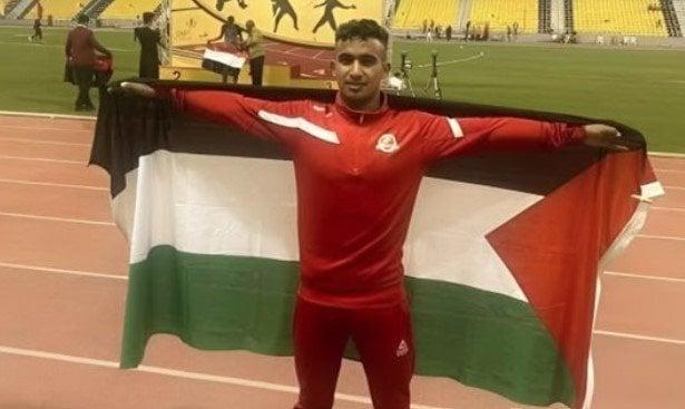 استشهاد العداء الفلسطيني علام عبد الله العمور جنوب خان يونس