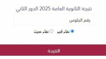 الآن.. نتيجة الدور الثاني للثانوية العامة 2025 وطريقة حساب النسبة المئوية