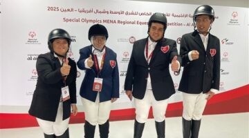 البعثة المصرية للفروسية تضيف ميداليتين جديدتين في الركوب الإنجليزي بأقليمية العين 2025