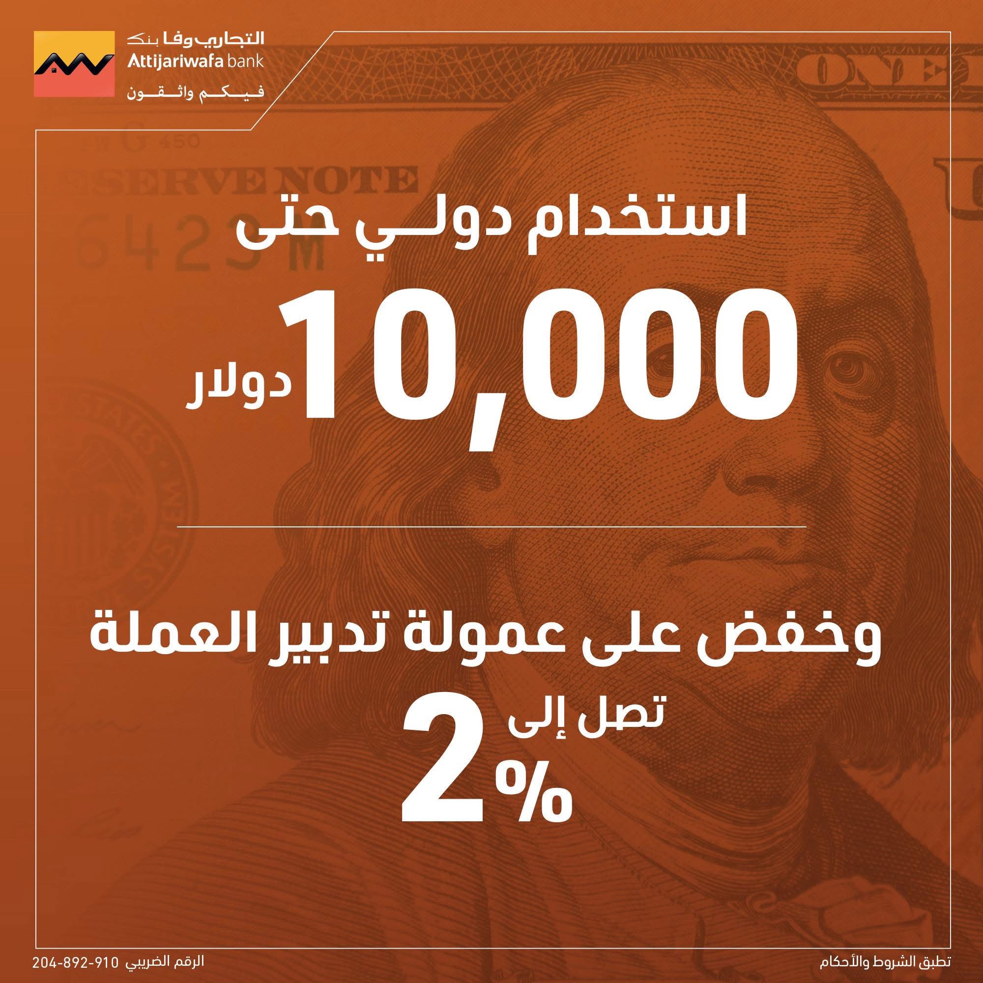 التجاري وفا بنك يرفع حد الاستخدام الدولي إلى 500 ألف جنيه ويخفض عمولة التدبير حتى 2% لعملاء Privée