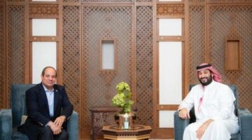 الرئيس السيسي يستعرض مع ولي العهد السعودي الجهود المصرية لوقف إطلاق النار في غزة