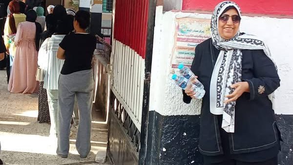 الفيوم.. توزيع المياه والشيكولاتة على طلاب الثانوية العامة بامتحانات الدور الثاني