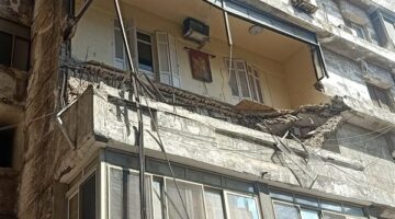 النيابة العامة تتنقل لمعاينة المنزل المنهار بالشيخ مسعود سوهاج
