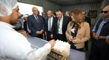 بعد توقفه لعدة سنوات.. وزيرة التنمية المحلية ومحافظ القليوبية يشهدان بدء إنتاج مشروع الـ “30 مليون بيضة” بالخانكة