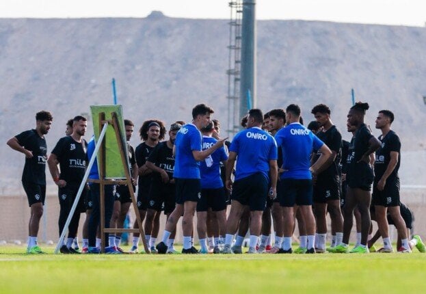 تخفيف الحمل البدنى فى مران الزمالك اليوم