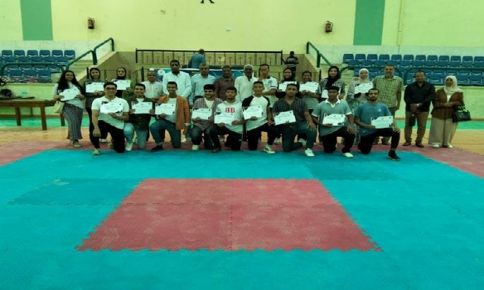 جامعة جنوب الوادي توزع جوائز بطولة الألعاب الفردية في الكاراتيه وتنس الطاولة