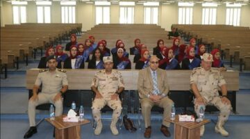 طلاب جامعة الإسكندرية في زيارة ميدانية إلى الأكاديمية العسكرية المصرية بالعاصمة الإدارية