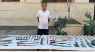 عثر بحوزته على 24 سلاح أبيض.. الداخلية تضبط تاجر في السيدة زينب
