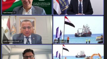 “كورال بريدج”.. وزير الاتصالات يشهد إنزال أول كابل بحري مباشر يربط بين مصر والأردن في مدينة طابا