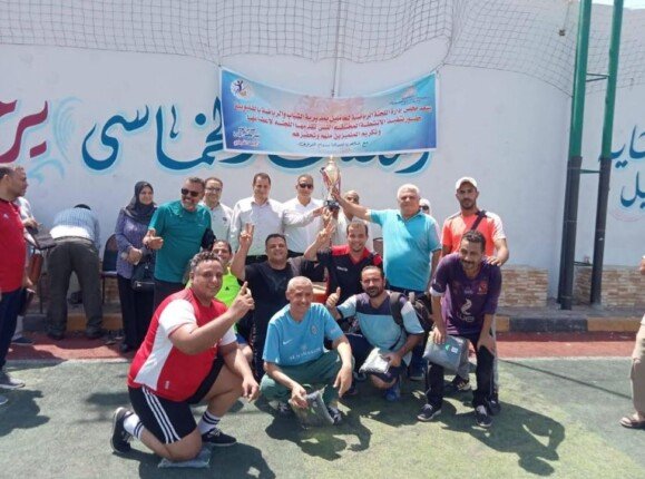 مدير الرياضة بالقليوبية يشهد ختام دوري خماسي كرة القدم