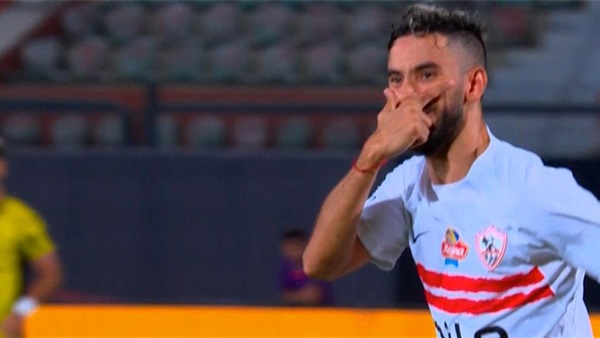 ناصر ماهر يسجل هدف الزمالك الأول في شباك وادي دجلة