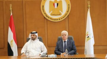 وزير التعليم العالي يبحث  مع نائب حاكم الشارقة سبل التعاون المشترك