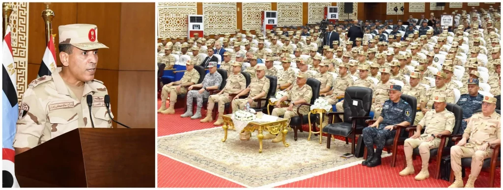 وزير الدفاع يلتقى بعدد من مقاتلى المنطقة الغربية العسكرية
