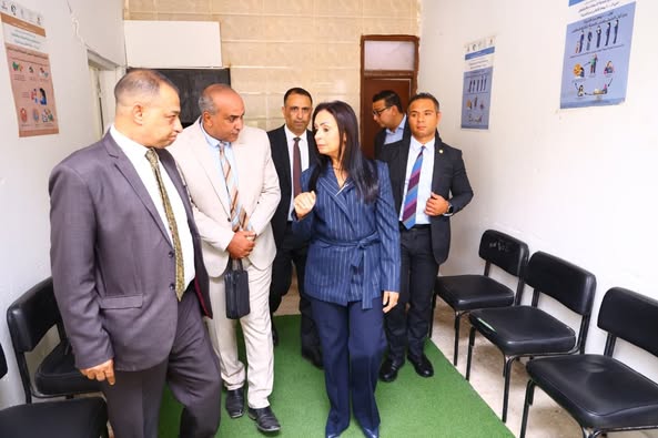 وزيرة التضامن تتفقد وحدة حلوان أول وثاني الاجتماعية