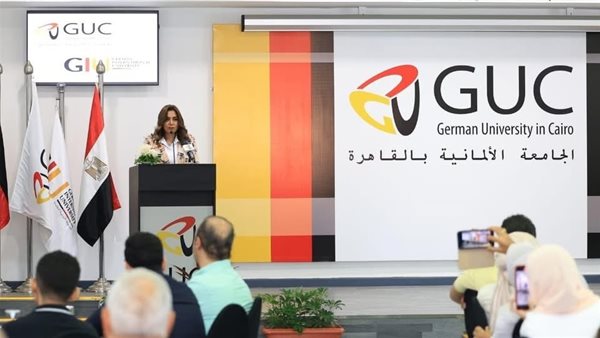 وزيرة التنمية المحلية تشهد احتفالية الجامعة الألمانية لتكريم أوائل الثانوية العامة بالمحافظات