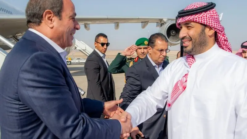 ولي العهد السعودي والرئيس السيسي يستعرضان سبل تعزيز التعاون بين القاهرة والرياض