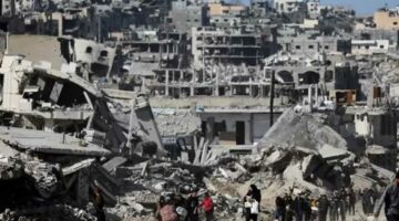 جيش الاحتلال ينفذ عمليات نسف ضخمة لعمارات سكنية شمال غزة