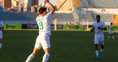 المصرى يتعادل مع غزل المحلة 1-1 في الشوط الأول بالدورى..فيديو