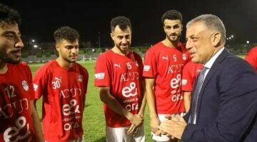 محافظ الإسماعيلية يزور منتخب مصر المشارك فى كأس العرب