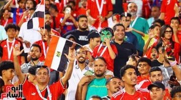 حضور جماهيرى كبير فى مباراة منتخب مصر واثيوبيا ..صور