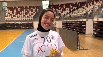 رقية ياسر أفضل لاعبة في مباراة مصر والكونغو في بطولة أفريقيا بالجزائر
