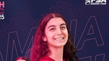 أمينة عرفي تتوج ببطولة لندن كلاسيك للاسكواش بعد الفوز على نيلي جليس
