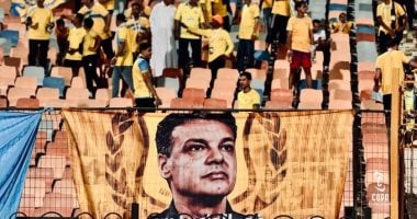 جمهور الإسماعيلى يحيى الذكرى السنوية لإيهاب جلال فى مباراة زد (صورة)