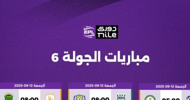 مواعيد مباريات الجولة السادسة من الدوري المصري.. إنفوجراف