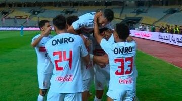 الزمالك ينهى الشوط الأول متقدمًا على المصرى بهدف عدي الدباغ