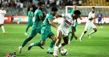 15 دقيقة مشتعلة بين الزمالك والمصرى و4 فرص مهدرة.. صور