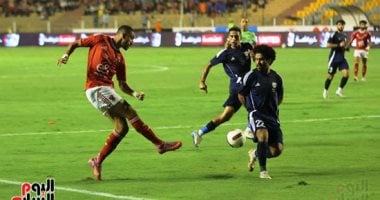 60 دقيقة.. الأهلى يحافظ على تقدمه أمام إنبى 1-0.. وتغييران لأصحاب الأرض.. صور